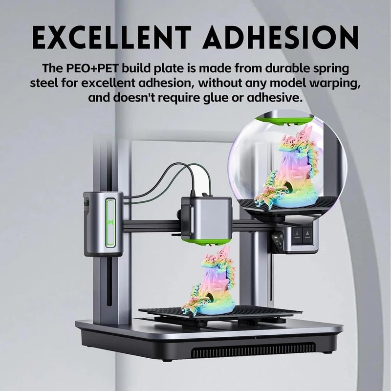 IdeaFormer-3D PEO PET Build Plate 250x250mm, Flexible Smooth PEO PET Bed Plate for AnkerMake M5 for QIDI Q1 Pro 3D Printer Platform - Image 4
